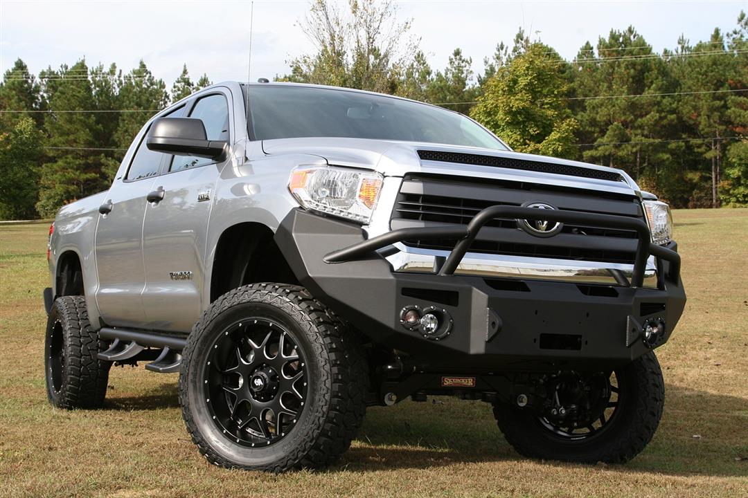 Fab Fours TT14-H2852-1 Toyota Tundra 2014-2021 Premium Front Bumper Winch Ready Pre-Runner Guard