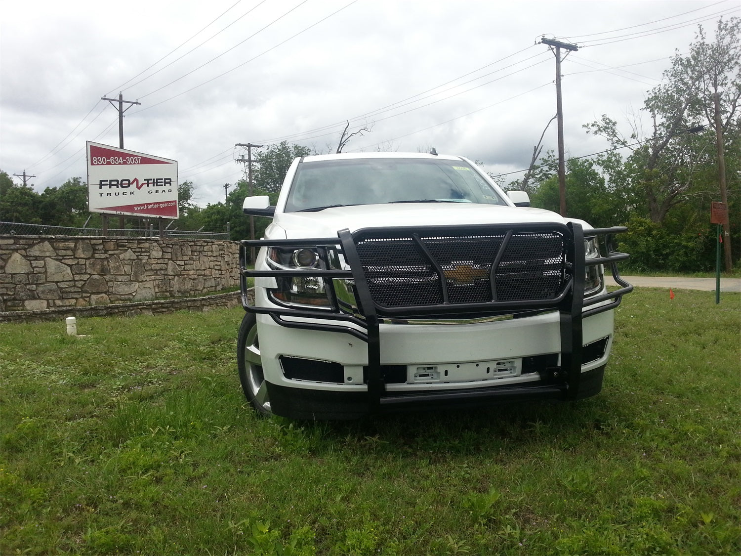Frontier 200-21-5004 2015-2020 Chevy Tahoe/Suburban Grille Guard - BumperStock