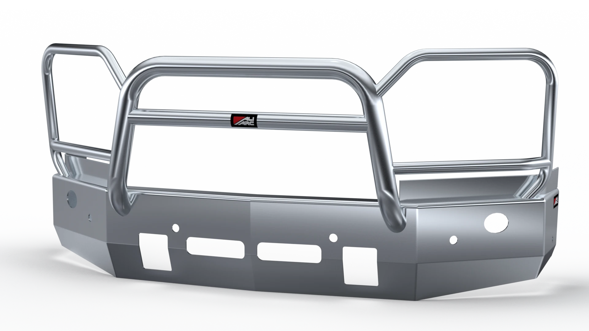 Ali Arc Guardian GMG196LS GMC Sierra 2500 2024 Front Bumper with Fog Lights & Sensor Cutouts - BumperStock