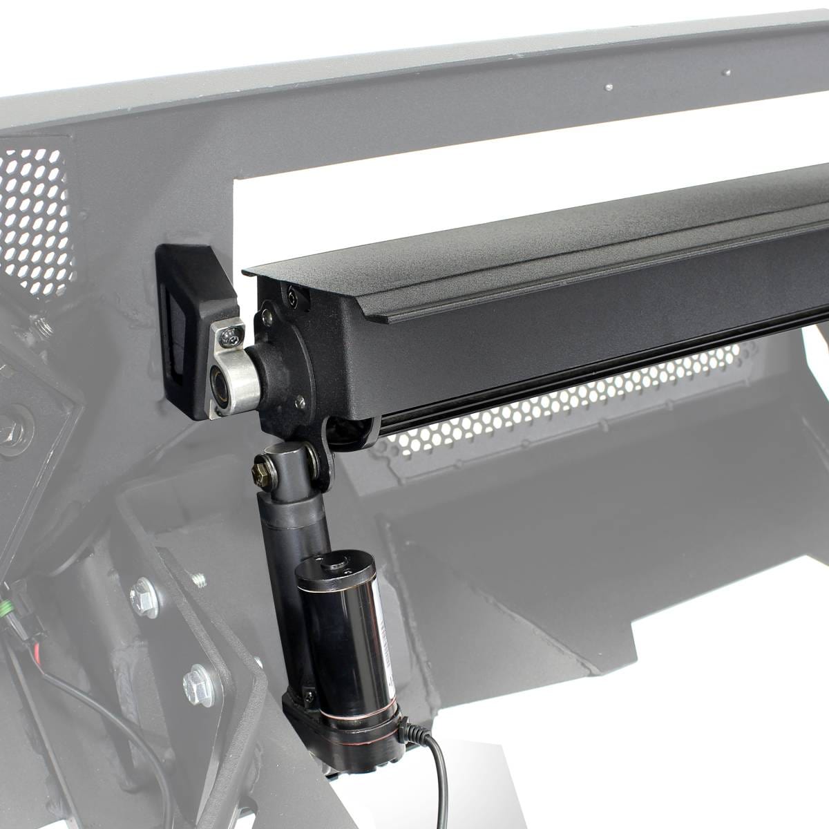 Go Rhino 341301T 2019-2023 Ram 1500 Element Front Bumper with Power Actuated Hide-Away Light Bar Mount - BumperStock
