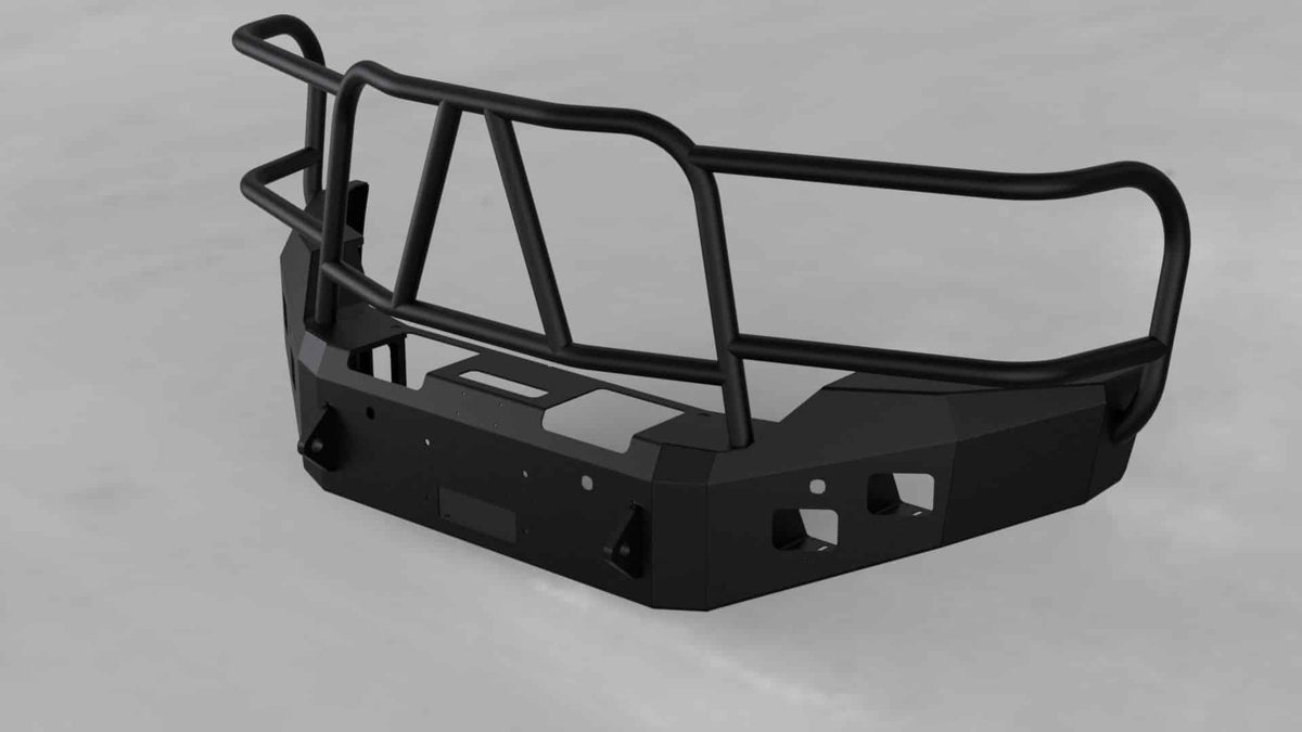 Hammerhead 600-56-0274 GMC Sierra 2500/3500 2015-2019 Front Winch Bumper with Full Brush Guard - BumperStock