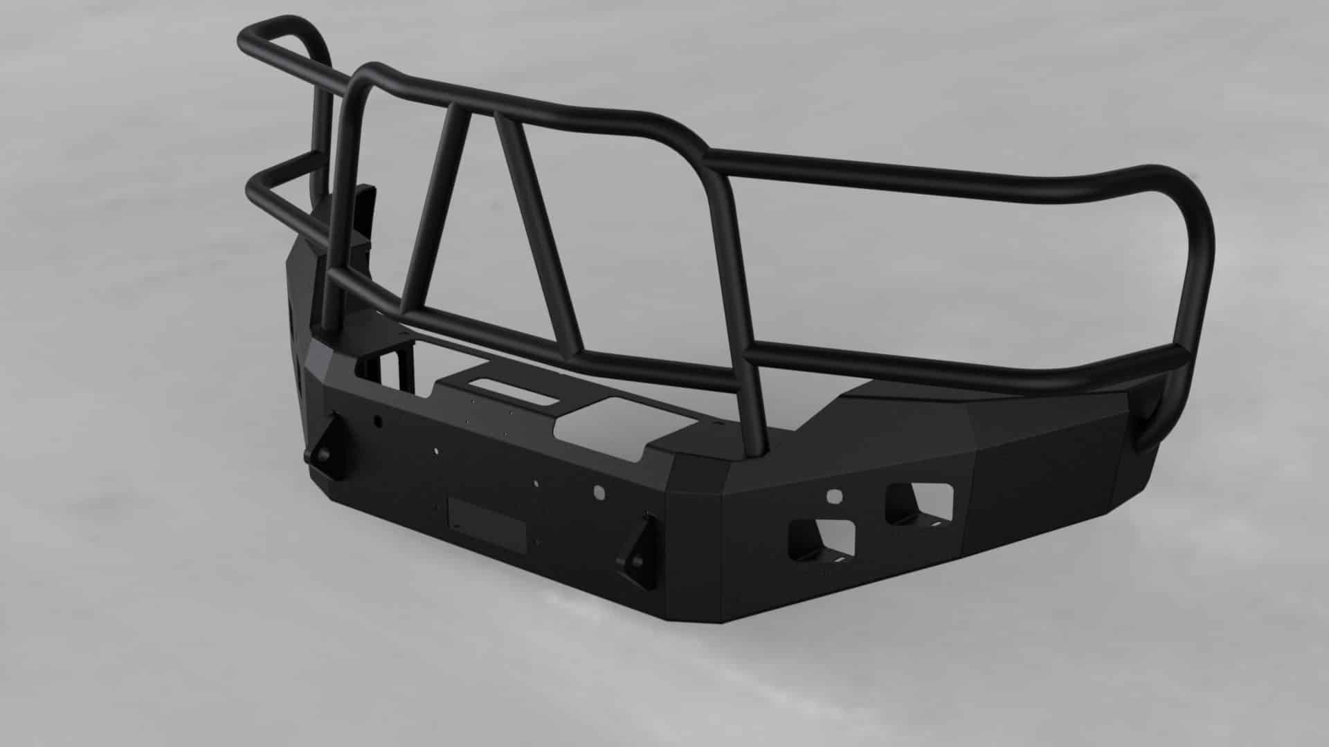 Hammerhead 600-56-0274 GMC Sierra 2500/3500 2015-2019 Front Winch Bumper with Full Brush Guard - BumperStock