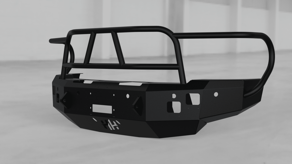 Hammerhead 600-56-0433 Dodge Ram 2500/3500/4500/5500 2010-2018 Front Winch Bumper with Full Brush Guard - BumperStock