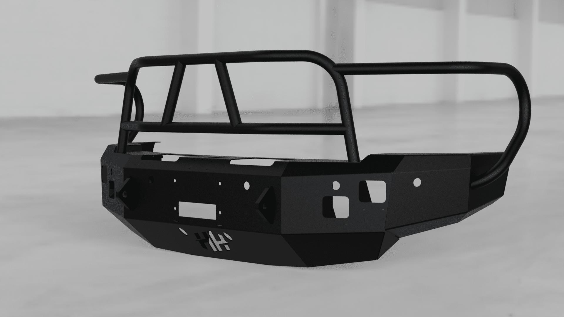 Hammerhead 600-56-0433 Dodge Ram 2500/3500/4500/5500 2010-2018 Front Winch Bumper with Full Brush Guard - BumperStock