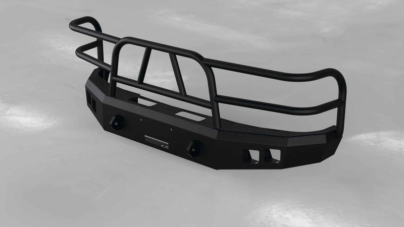 Hammerhead 600-56-0500 Ford Bronco 1992-1996 Front Winch Bumper with Full Brush Guard - BumperStock