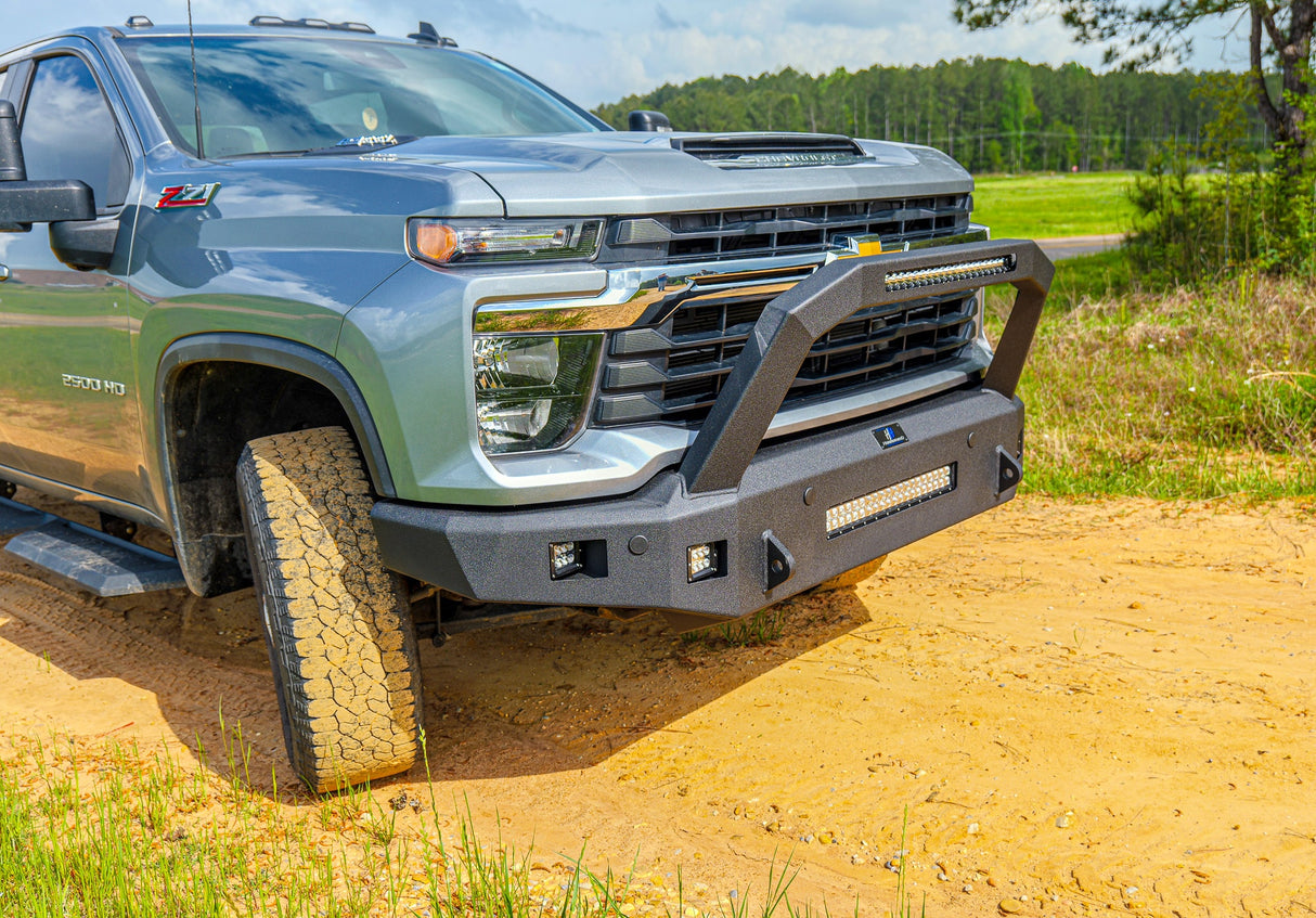Hammerhead 600-56-1176 2024-2025 Chevy Silverado 2500/3500 Tall Pre-Runner Front Non-Winch Bumper - BumperStock