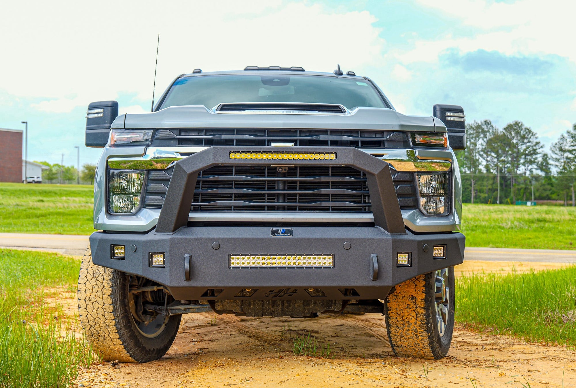 Hammerhead 600-56-1176 2024-2025 Chevy Silverado 2500/3500 Tall Pre-Runner Front Non-Winch Bumper - BumperStock