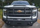 Hammerhead 600-56-1199 2024–2025 Chevy Silverado 2500/3500 Full Brush Guard Front Winch Bumper - BumperStock