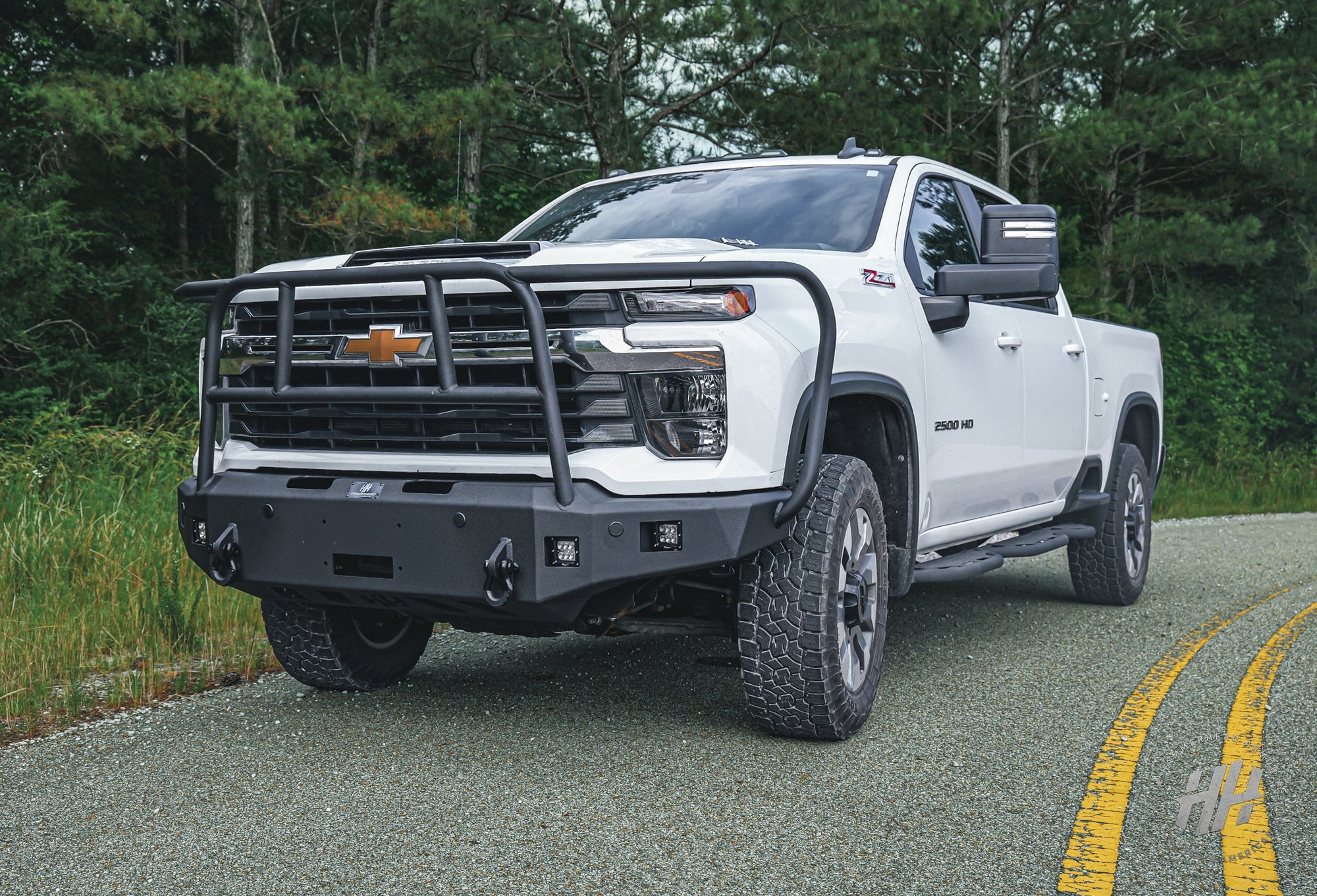 Hammerhead 600-56-1199 2024–2025 Chevy Silverado 2500/3500 Full Brush Guard Front Winch Bumper - BumperStock