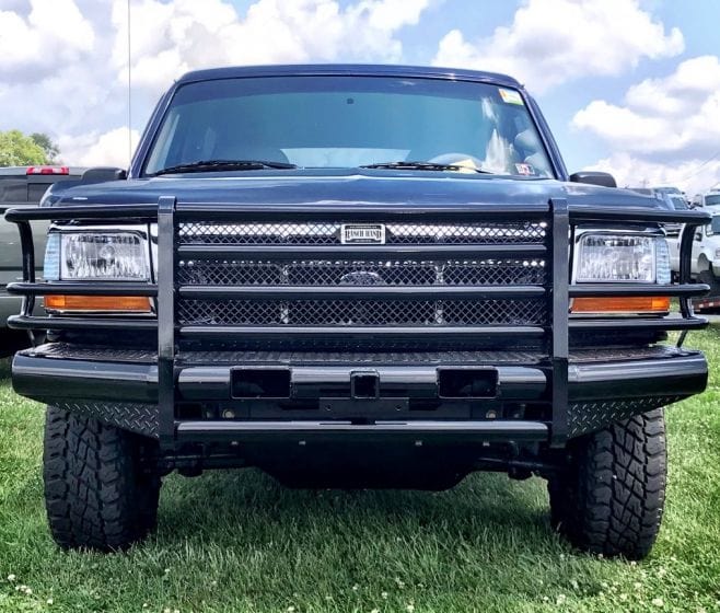95 Rodeo Bumper Ranch Hand FBF921BLR 1992-1996 Ford F150/F250/Bronco Front Bumper ...