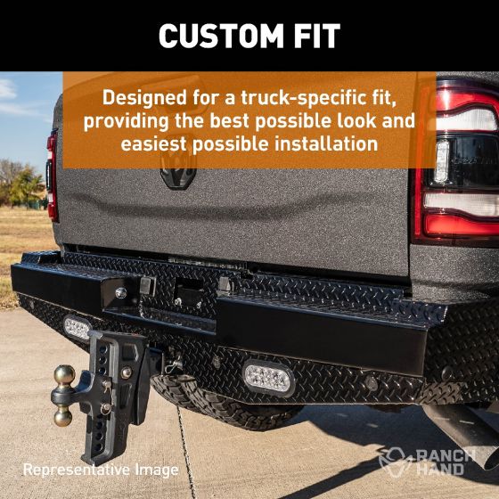 Ranch Hand SBC201BLSL 2020-2026 GMC Sierra 2500HD/3500HD Sport Rear Bumper - BumperStock