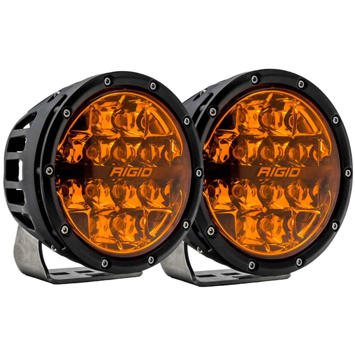 Rigid 36210 360-Series 6 Inch Spot with Amber PRO Lens Pair - BumperStock