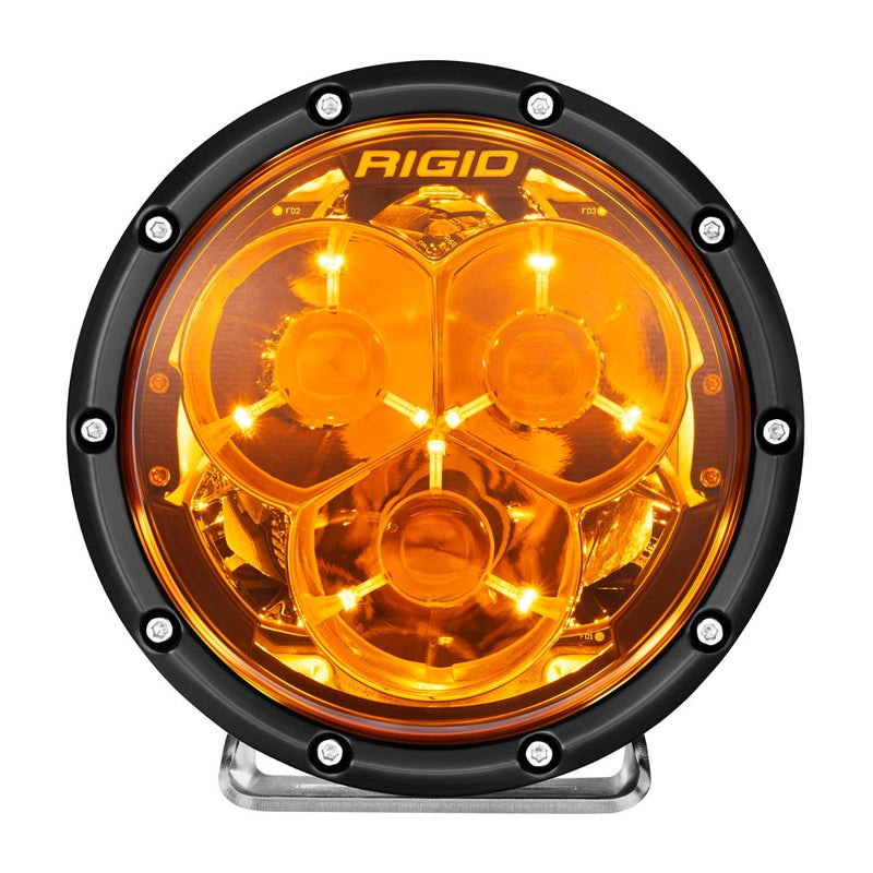 Rigid 36212 360-Series 6 Inch Laser Amber PRO with Precision Spot Optics and Amber Backlight - BumperStock