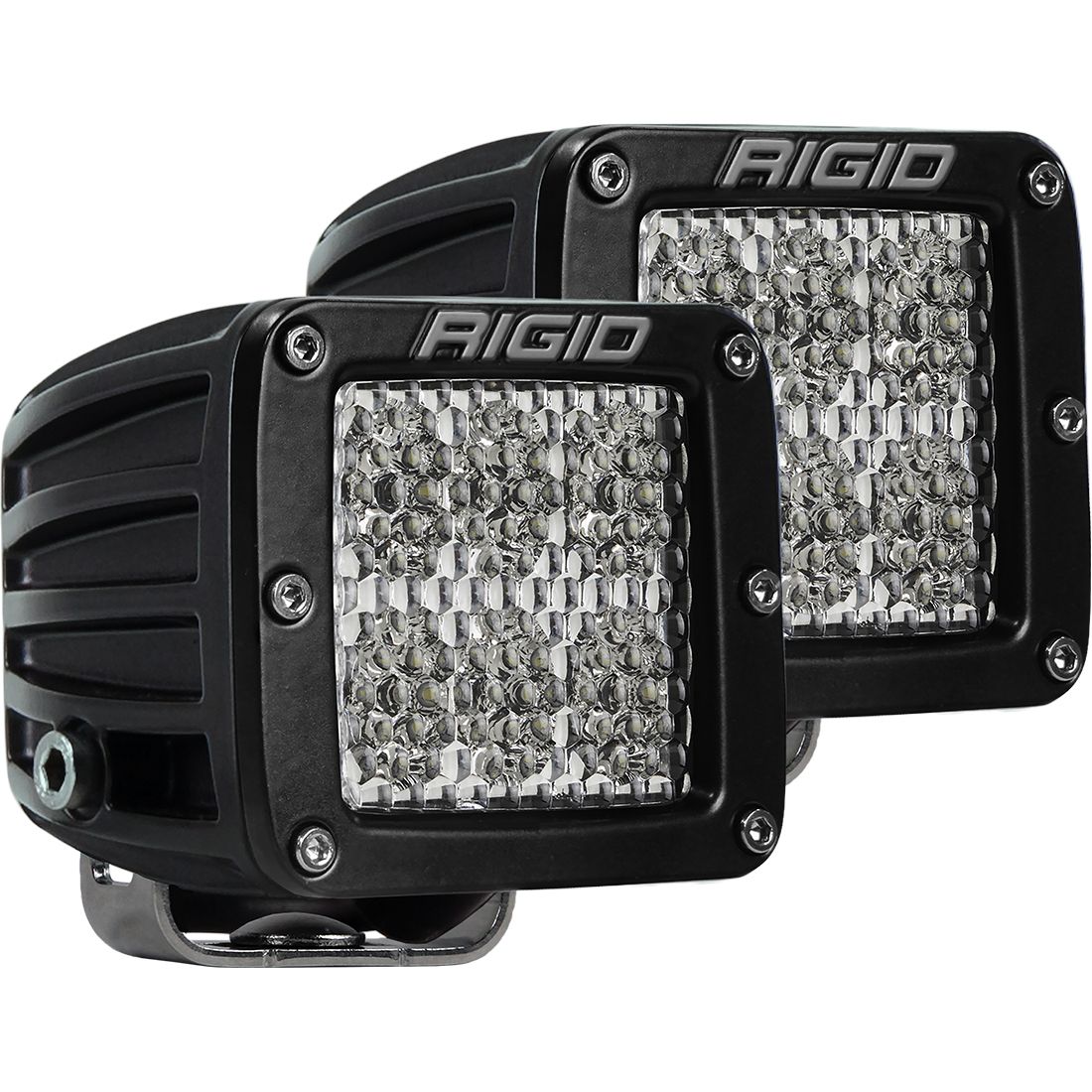 Rigid 502513 D-Series PRO Specter Diffused Surface Mount Black 2 Lights - BumperStock