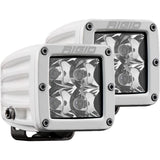 Rigid 602213 D-Series PRO Spot Surface Mount White 2 Lights - BumperStock