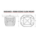 Rigid 682153 Radiance+ Scene RGBW Flush Mount Pair - BumperStock