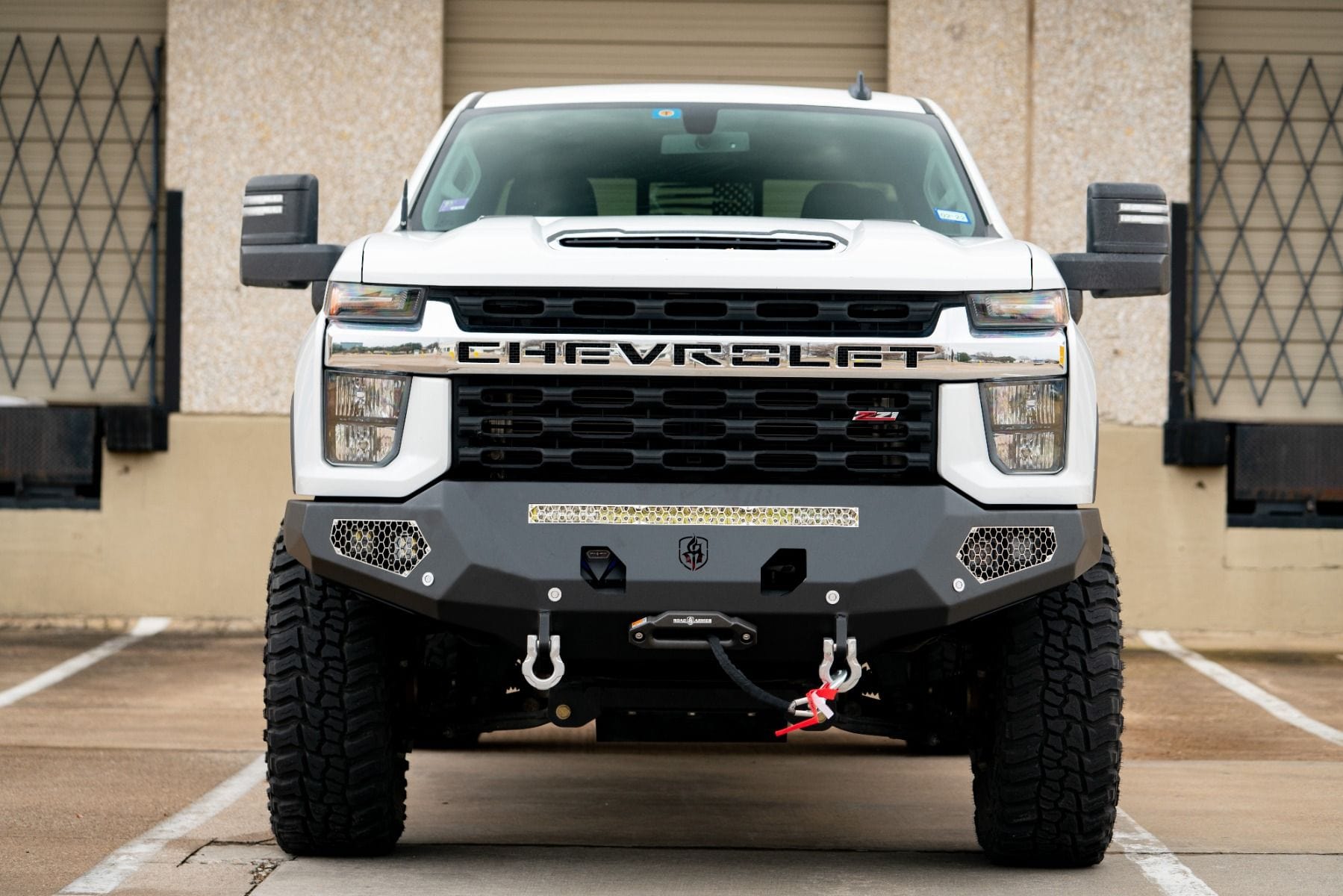 Chrome & Black Mesh Front Bumper Grille For Chevy Silverado 2500HD 3500HD 2011-2014 – Direct Replacement