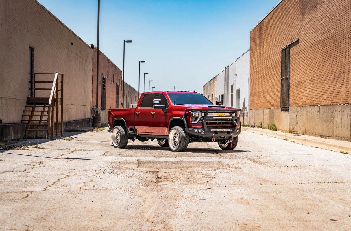 Road Armor Evolution 3242EF7B 2024-2025 Chevy Silverado 2500/3500 HD Front Winch Bumper Reaper Guard - BumperStock