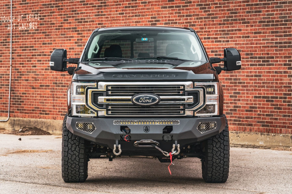 Road Armor Evolution 6172EF0B 2017-2022 Ford F250/F350 Super Duty Base Front Winch Bumper - BumperStock