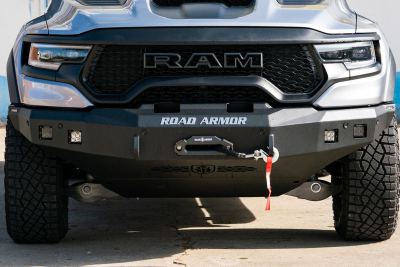 Road Armor Stealth 2021-2023 Ram TRX 4211F0B Base Winch Front Bumper - BumperStock