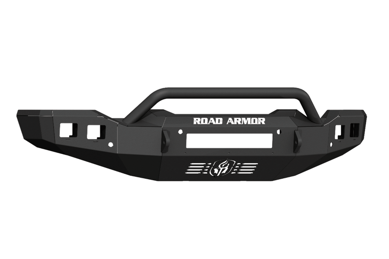 Road Armor Stealth 2202F4B-NW 2020-2023 GMC Sierra 2500/3500 Non-Winch Front Bumper with Pre-Runner Guard and Square Light Cutouts - BumperStock