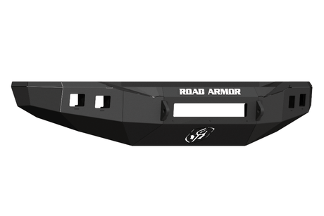 Road Armor Stealth 3194F0B-NW 2019-2022 Chevy Silverado 4500/5500/6500 HD Non-Winch Front Bumper with Square Light Cutouts - BumperStock