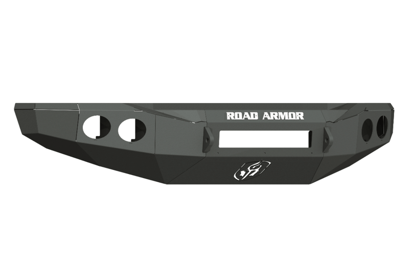 Road Armor Stealth 3194FR0B-NW 2019-2022 Chevy Silverado 4500/5500/6500 HD Non-Winch Front Bumper with Round Light Cutouts - BumperStock