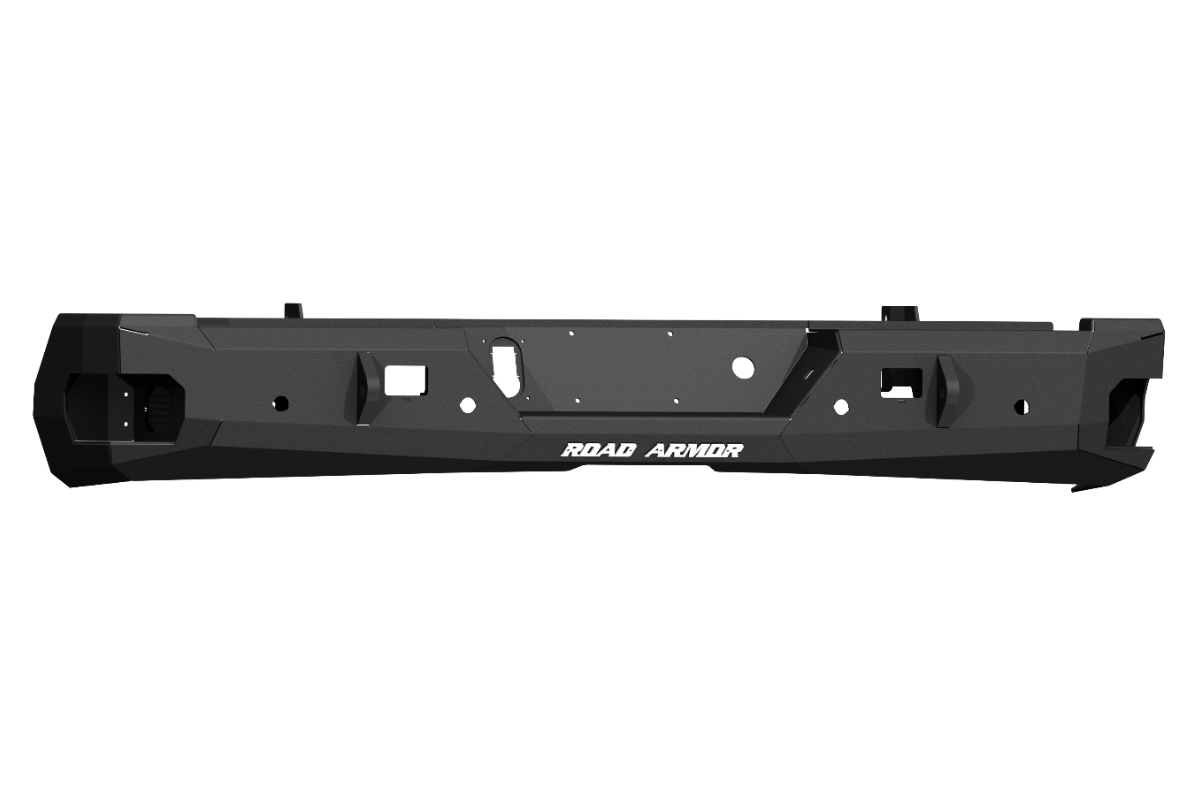 Road Armor Stealth 3202R0B 2020-2023 Chevy Silverado 2500/3500 HD Non-Winch Rear Bumper with Square Light Cutouts - BumperStock