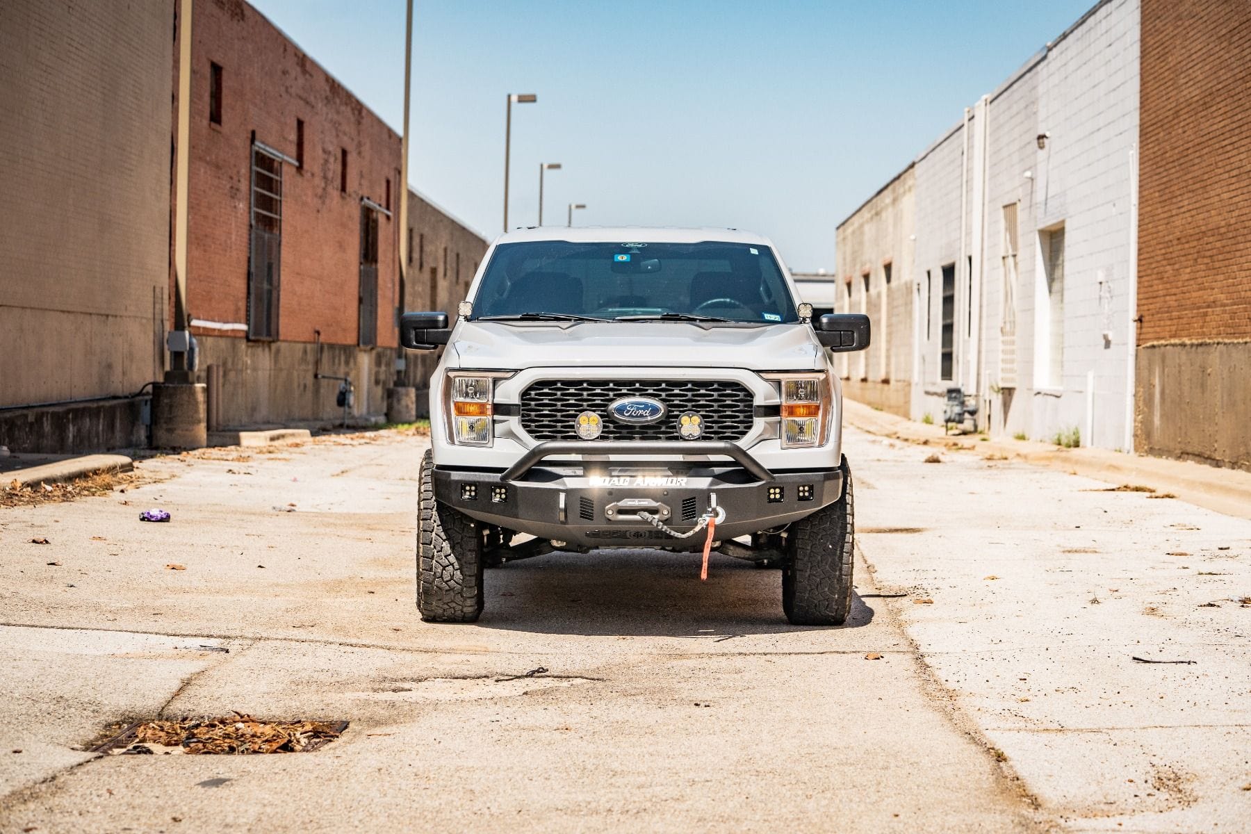 Road Armor Stealth 6211F4B 2021-2023 Ford F150 Front Winch Bumper with Pre-Runner Guard - BumperStock