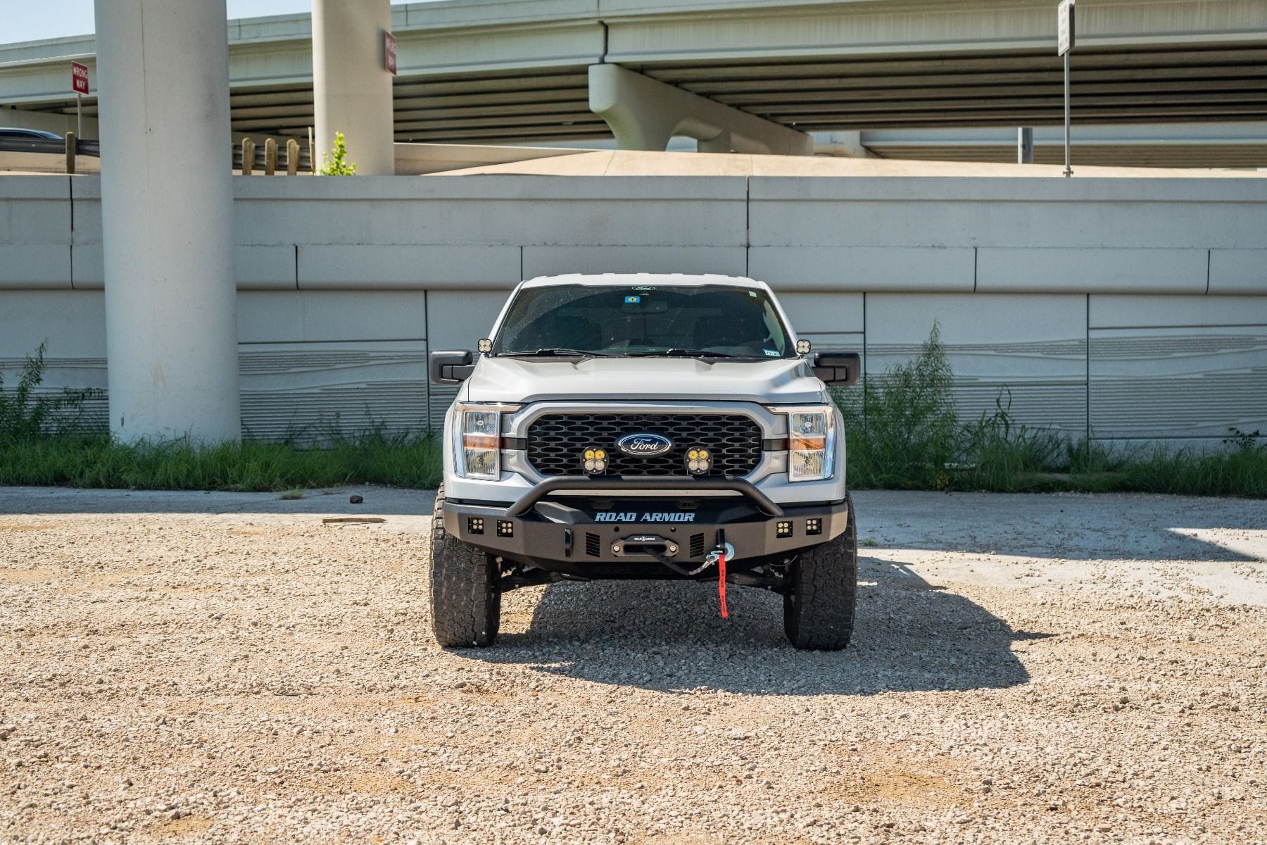 Road Armor Stealth 6211F4B 2021-2023 Ford F150 Front Winch Bumper with Pre-Runner Guard - BumperStock