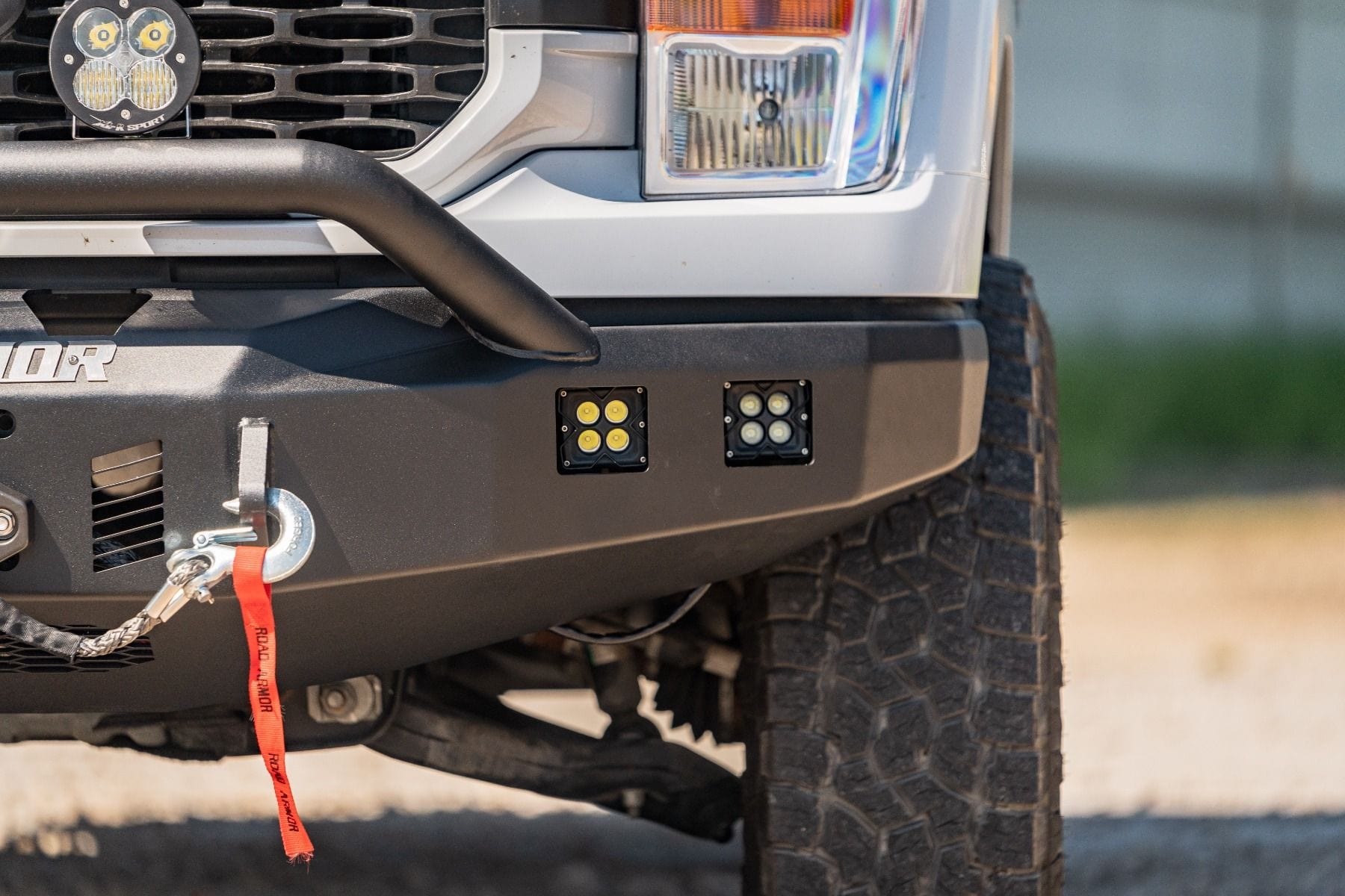 Road Armor Stealth 6211F4B 2021-2023 Ford F150 Front Winch Bumper with Pre-Runner Guard - BumperStock