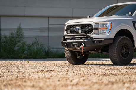 Road Armor Stealth 6211F4B 2021-2023 Ford F150 Front Winch Bumper with Pre-Runner Guard - BumperStock