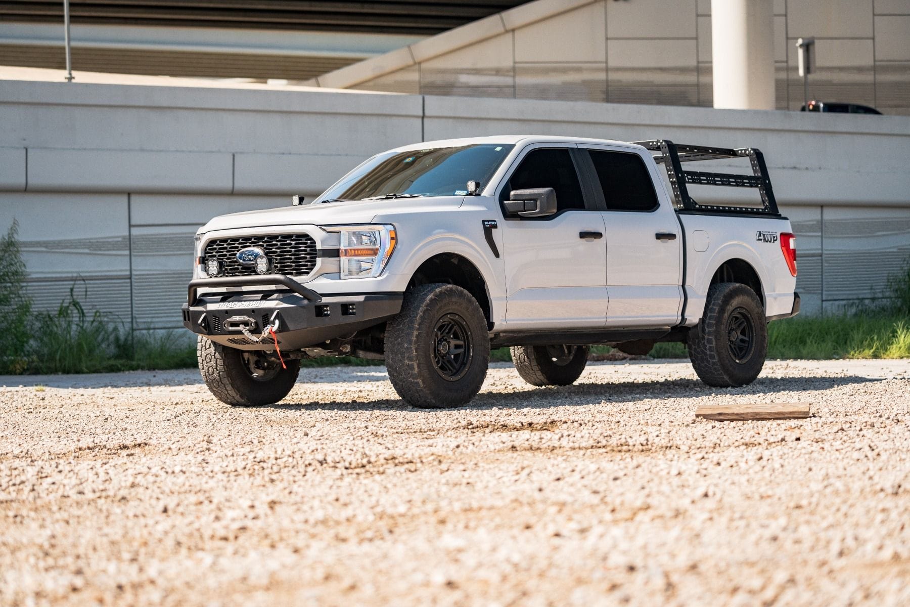 Road Armor Stealth 6211F4B 2021-2023 Ford F150 Front Winch Bumper with Pre-Runner Guard - BumperStock