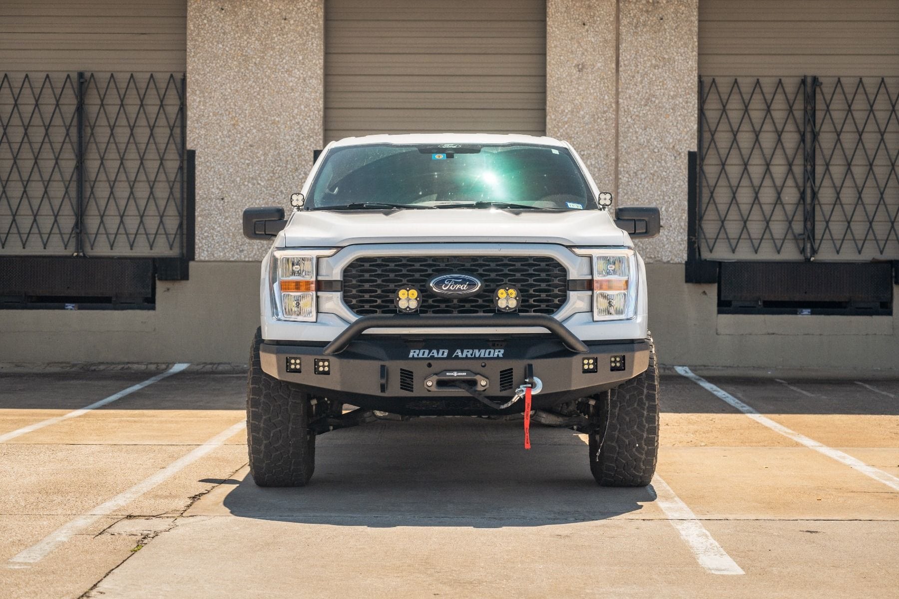 Road Armor Stealth 6211F4B 2021-2023 Ford F150 Front Winch Bumper with Pre-Runner Guard - BumperStock