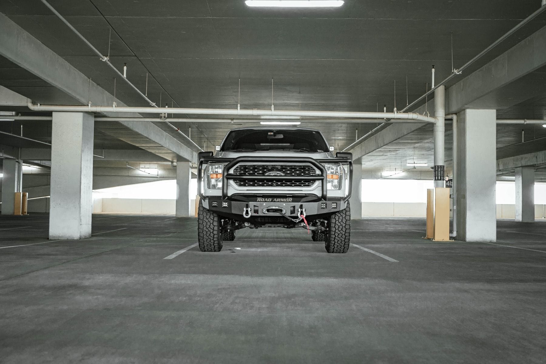 Road Armor Stealth 6211F5B 2021-2023 Ford F150 Front Winch Bumper with Lonestar Guard - BumperStock