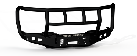 Road Armor Stealth 6232F2B 2023-2024 Ford F250/F350 Super Duty Front Winch Bumper Titan II Guard - BumperStock