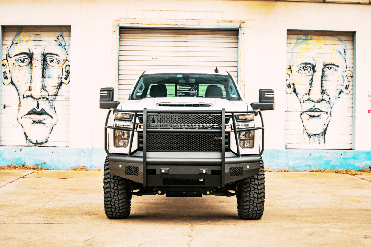 Road Armor Vaquero 3202VF6B 2020-2023 Chevy Silverado 2500/3500 HD Non-Winch Front Bumper with Full Guard - BumperStock