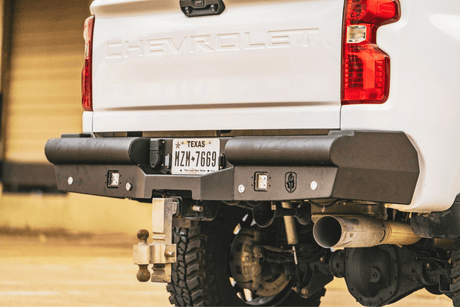 Road Armor Vaquero 3202VR0B 2020-2023 GMC Sierra 2500/3500 HD Non-Winch Rear Bumper - BumperStock