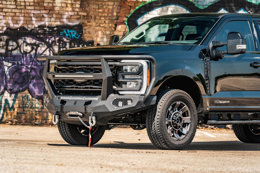 Road Armor Evolution 6232EF7B 2023–2025 Ford F250/F350 Super Duty Front Winch Bumper Reaper Guard - BumperStock