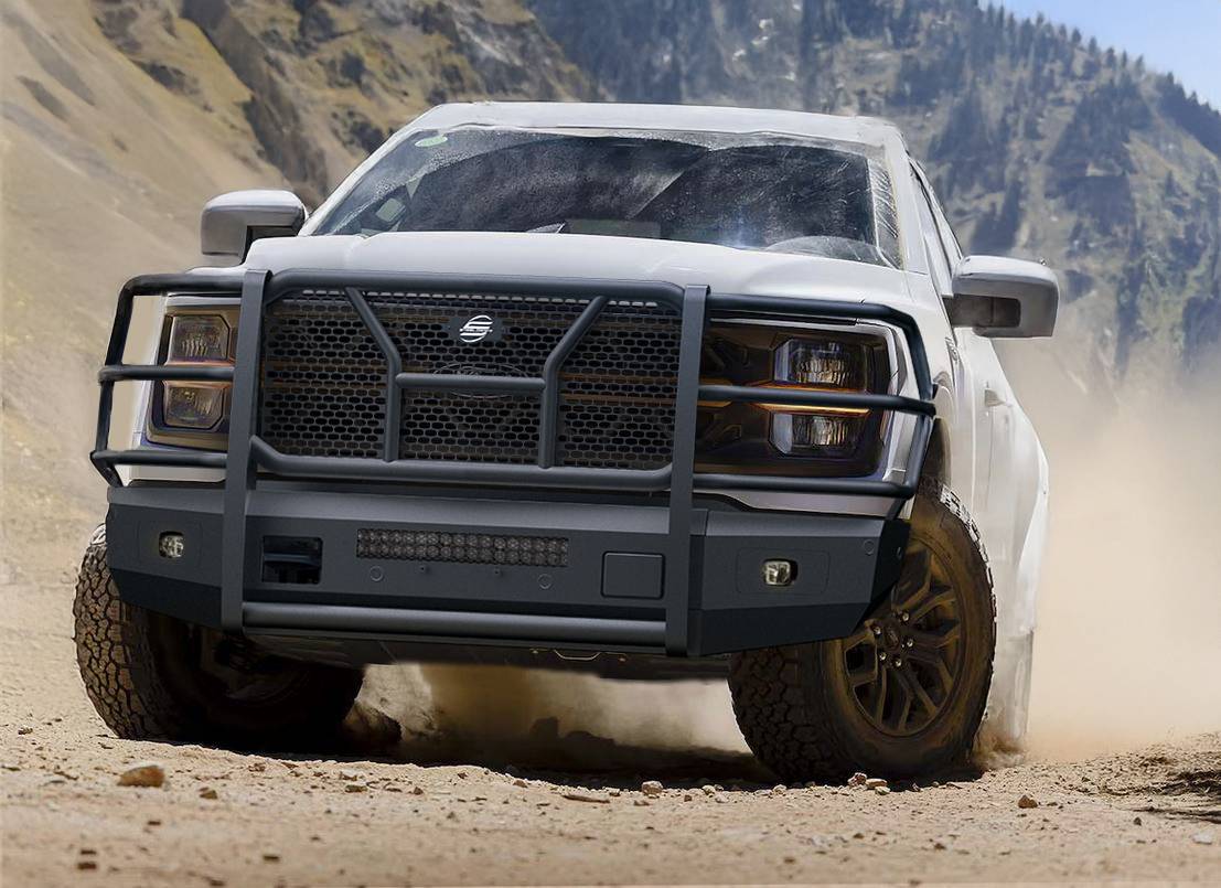 Steelcraft 60-11440C 2024-2025 Ford F150 HD Elevation Front Bumper - BumperStock