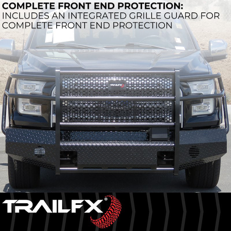 TrailFX FX3004A 2011-2014 Chevy Silverado 2500/3500 HD Full Replacement Front Bumper - BumperStock