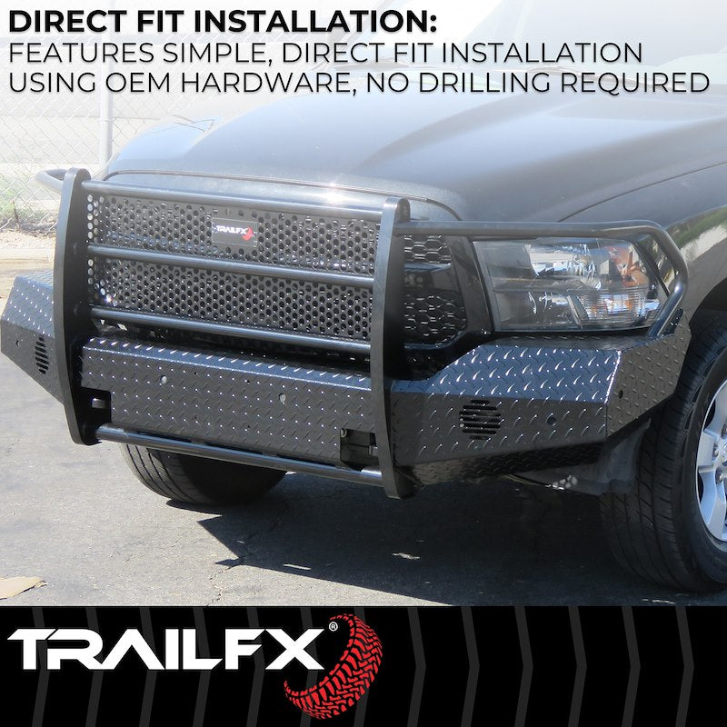 TrailFX FX3004A 2011-2014 Chevy Silverado 2500/3500 HD Full Replacement Front Bumper - BumperStock