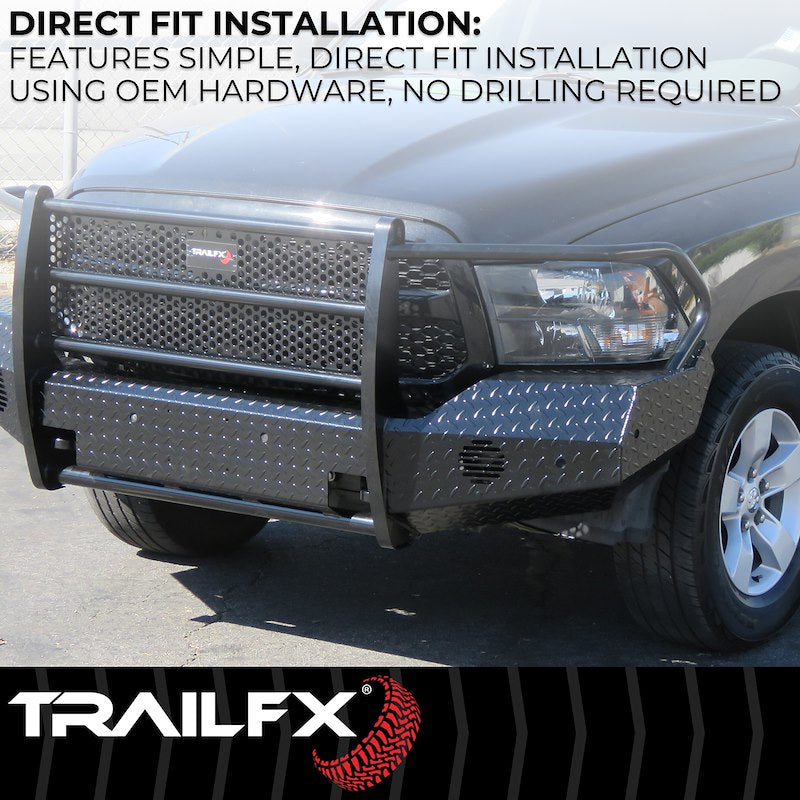 TrailFX FX3012A 2010-2012 Dodge Ram 1500 Front Bumper - BumperStock