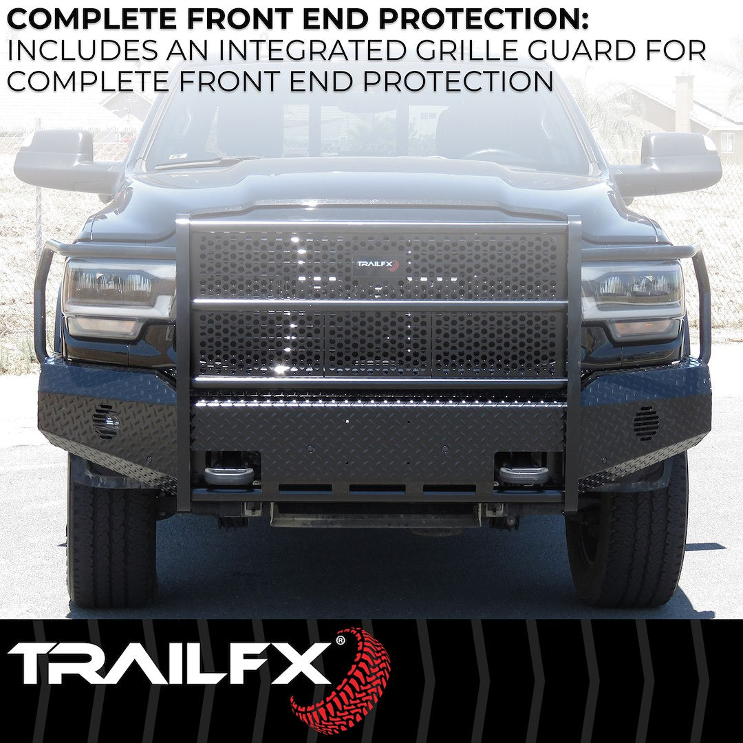 TrailFX FX3021A 2015-2019 Chevy Silverado 2500/3500 HD Front Bumper - BumperStock