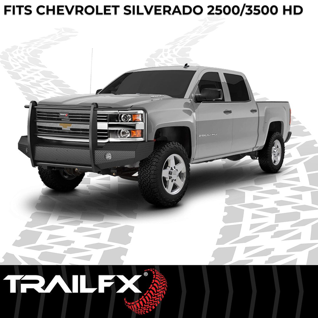 TrailFX FX3021A 2015-2019 Chevy Silverado 2500/3500 HD Front Bumper - BumperStock