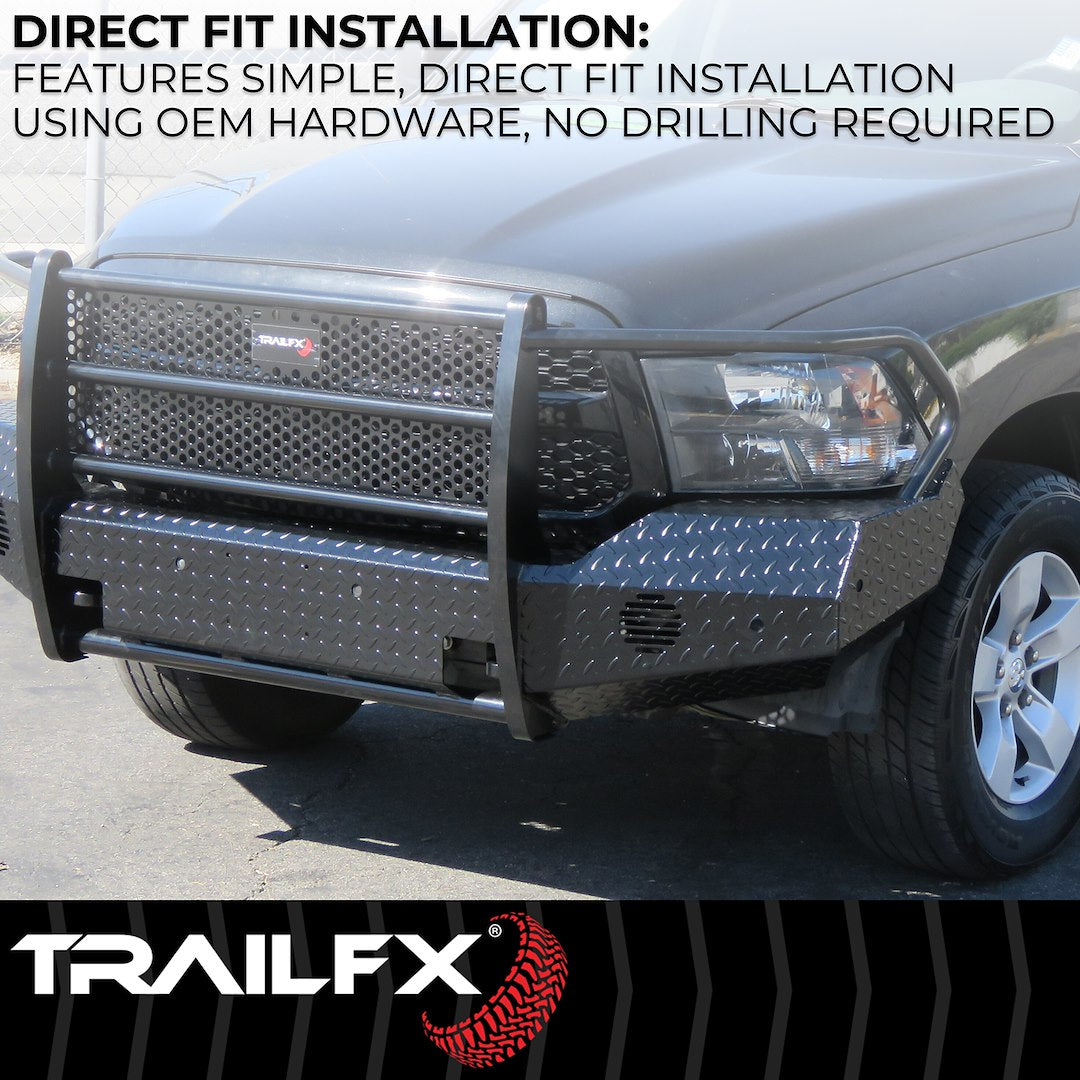 TrailFX FX3021A 2015-2019 Chevy Silverado 2500/3500 HD Front Bumper - BumperStock