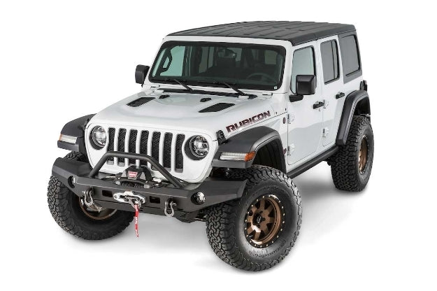 WARN 101337 2018-2025 Jeep Wrangler JL Elite Front Winch Bumper - BumperStock
