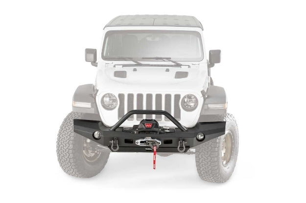 WARN 101337 2018-2025 Jeep Wrangler JL Elite Front Winch Bumper - BumperStock