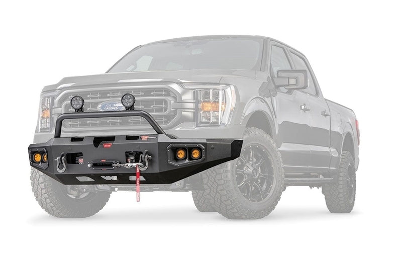 WARN Ascent 107638 2021-2023 Ford F150 Front Winch Bumper - BumperStock