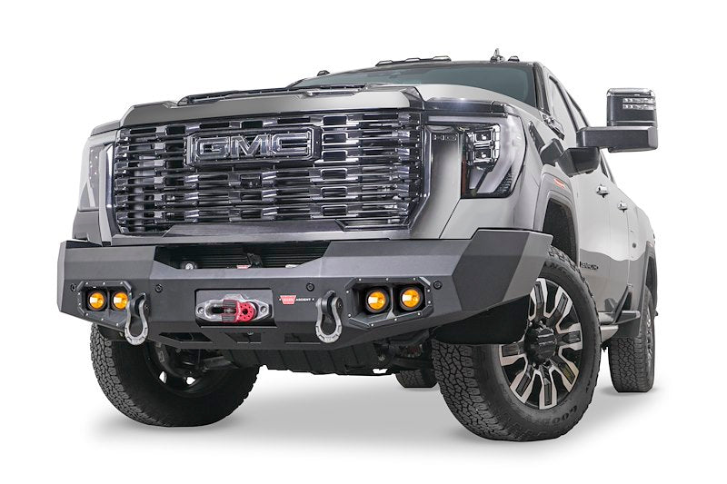 WARN Ascent 110944 2024-2025 GMC Sierra 2500 HD Front Winch Bumper No Guard - BumperStock